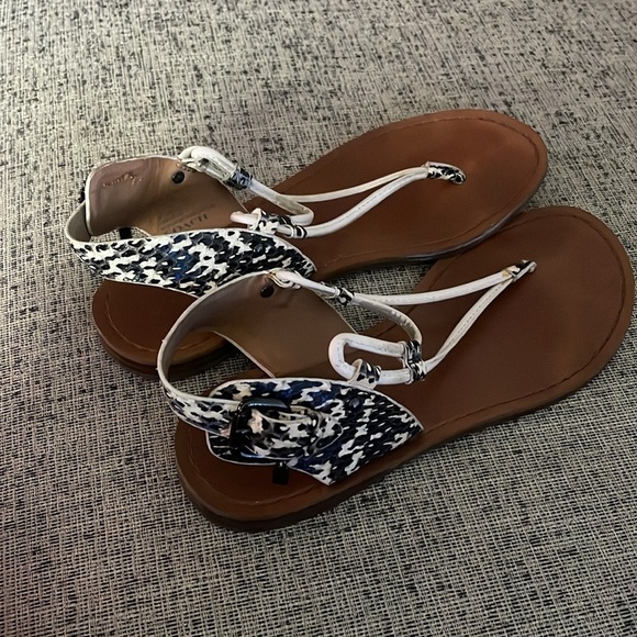 Coach Women's Clarkson Snakeskin Open Toe Sandals size 7 1/2 - Picture 5 of 9